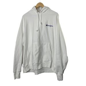 Champion White Reverse Weave Thick Hoodie Sweatshirt Men's 2X 2XL XXL